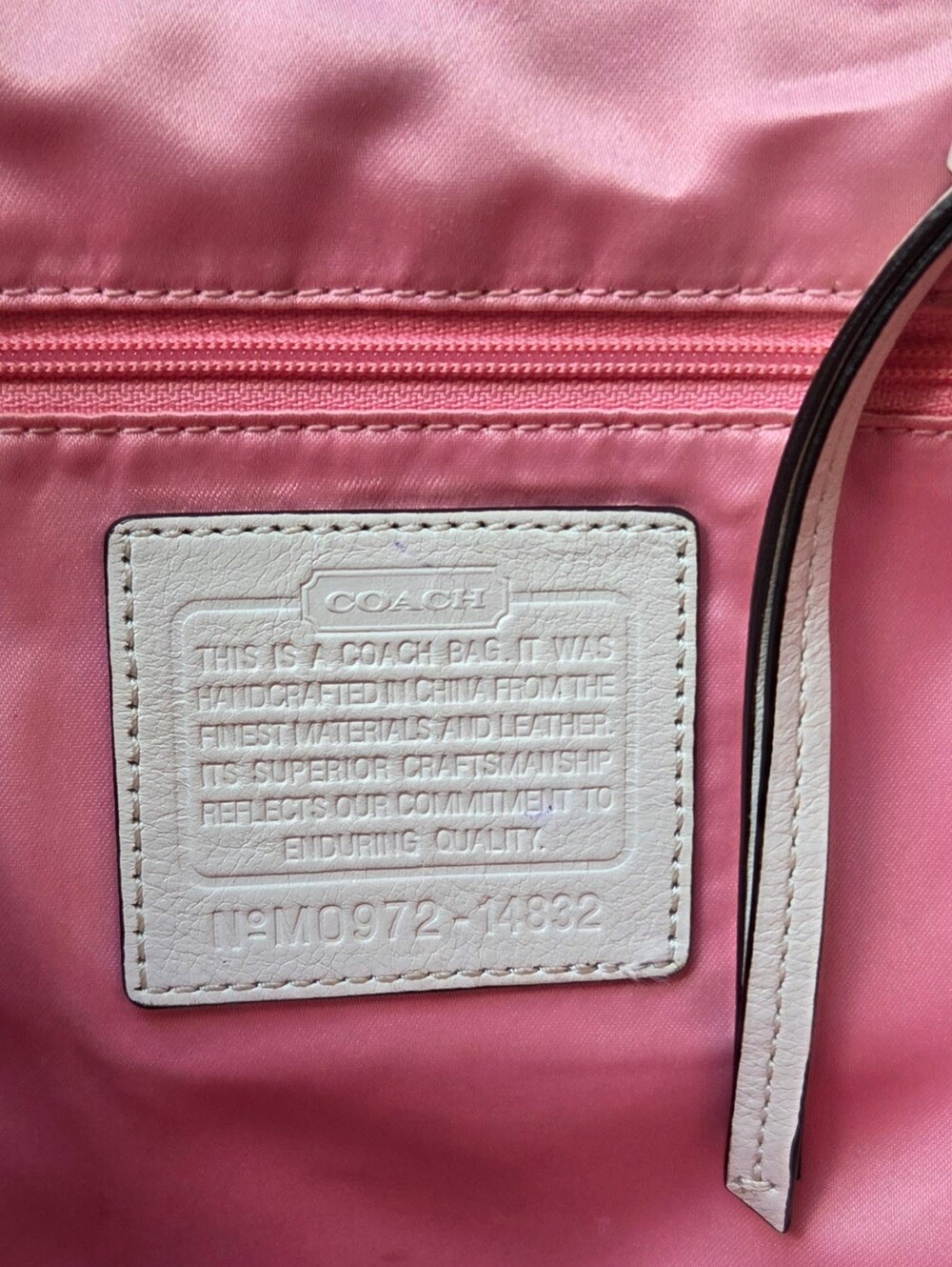 Coach Y2K Rare Leather Charm Large Tote Handbag - Picture 15 of 16